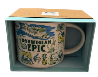 Starbucks Been There Norwegian Cruise Line Epic Ship Coffee Mug New with Box