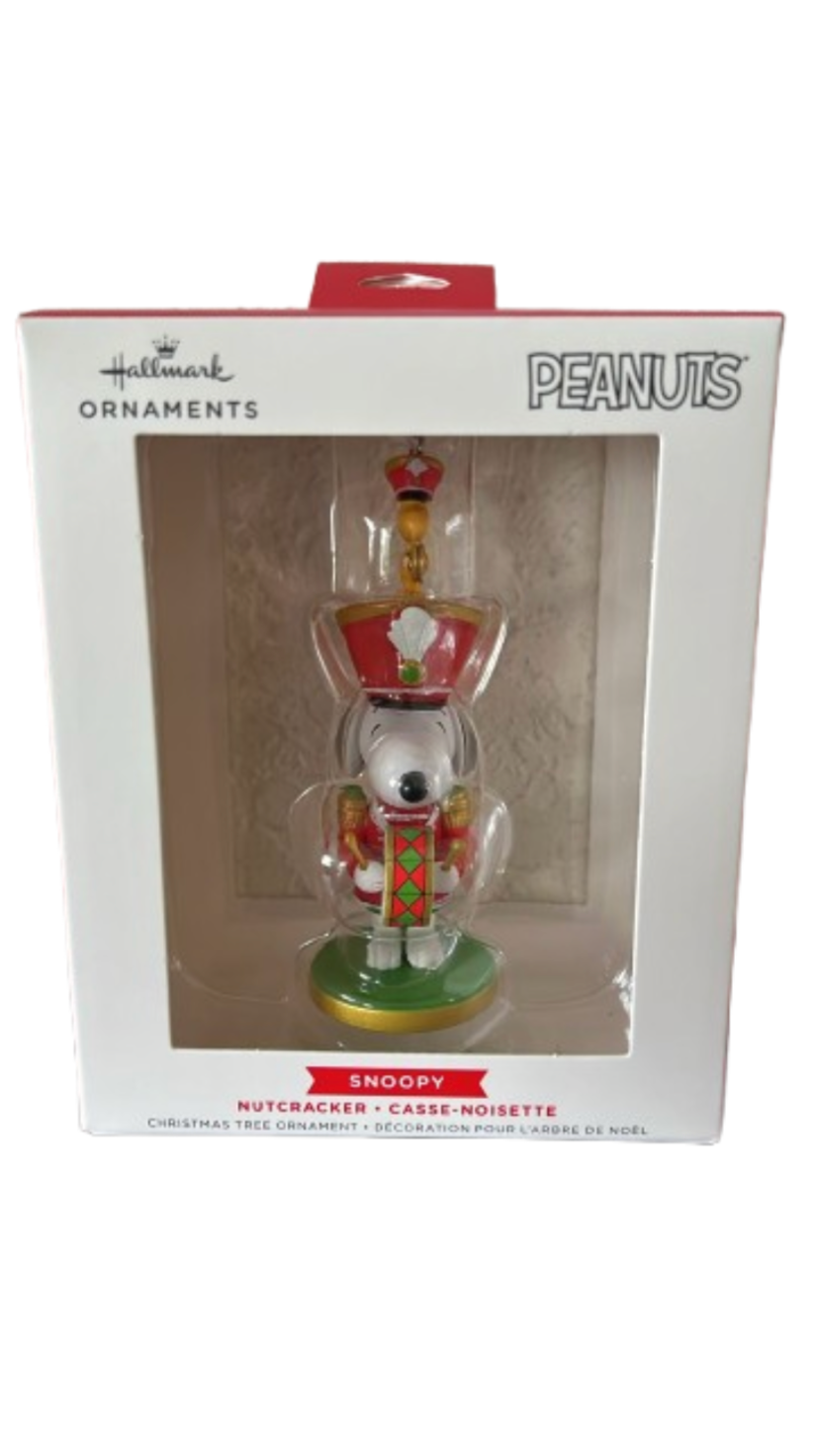 Hallmark Peanuts Snoopy Nutcracker Christmas Ornament New with Box