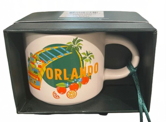 Starbucks 2024 Orlando Florida Mini Mug ORNAMENT New With Box