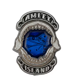 Universal Studios Jaws Shark Amity Island Boat Pin New with Card