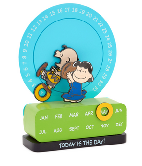 Hallmark Peanuts Charlie Brown and Lucy Magnetic Perpetual Calendar New