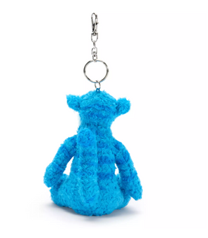 Disney D23 Winnie the Pooh Tigger Blue Plush Keychain Bag Charm New with Tag