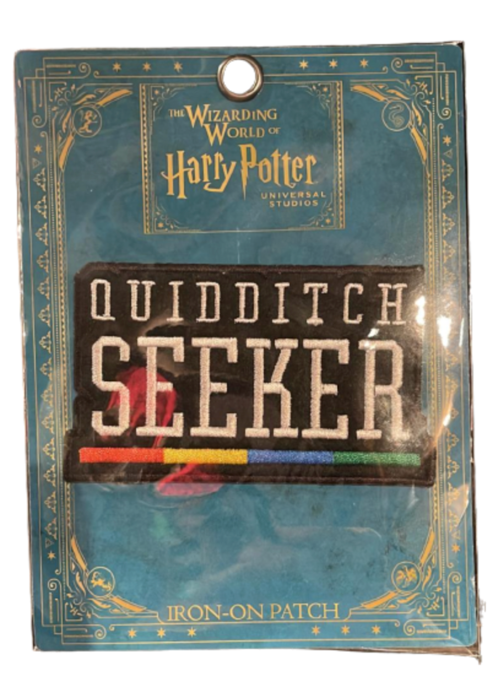 Universal Studios Harry Potter Quidditch Seeker Iron on Patch New with Card