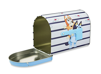 Disney Cartoon Bluey Licensed Bluey and Bingo Tin Mailbox New with Box