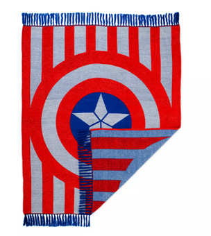 Disney Parks Captain America Throw Blanket New With Tag