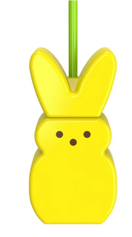 Peeps Sculpted Tumbler with Straw, Yellow, 14oz New With Tag