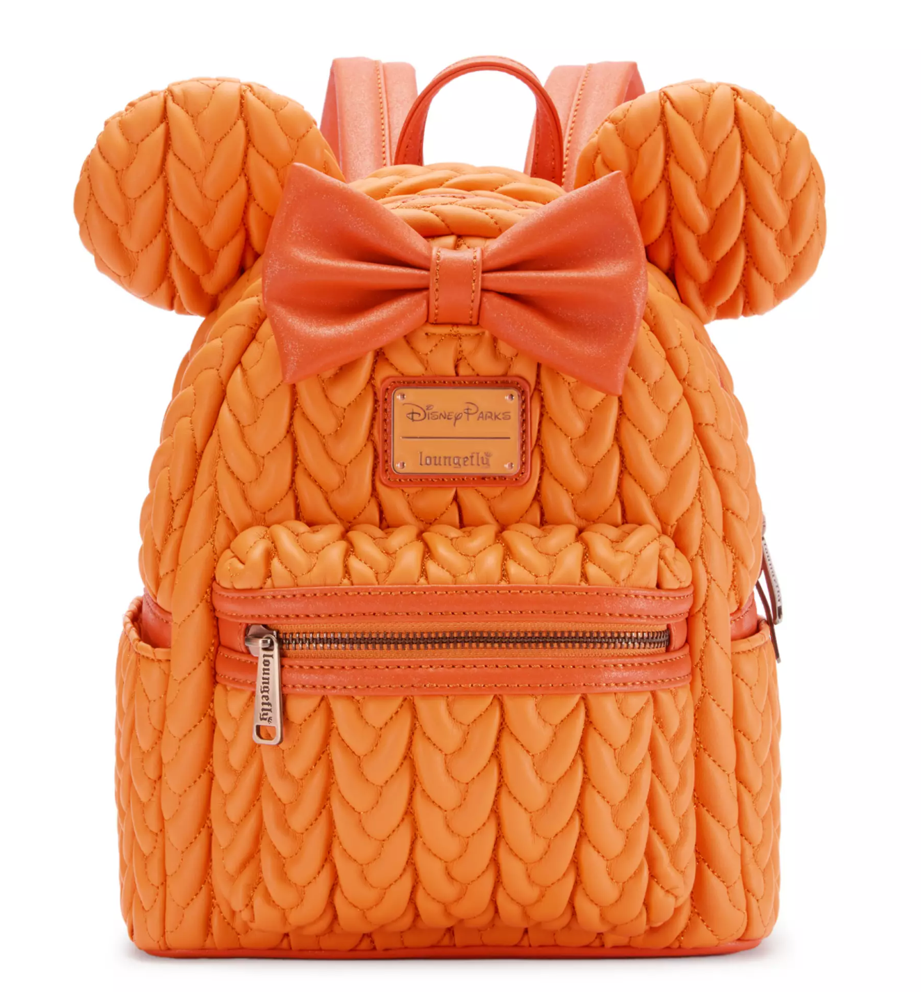 Disney Parks Halloween Minnie Mouse Orange Loungefly Mini Backpack Pumpkin Spice