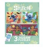 Ceaco Disney Lilo and Stitch Aloha Three Interlocking Jigsaw Puzzles New