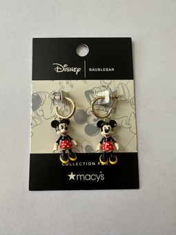 Disney Baublebar for Macy's Minnie Huggie Earrings New with Card