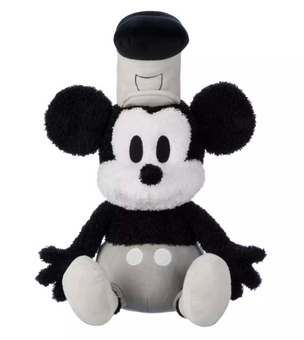 Disney Parks Mickey Mouse Weighted Plush – Steamboat Willie – 17'' New With Tag