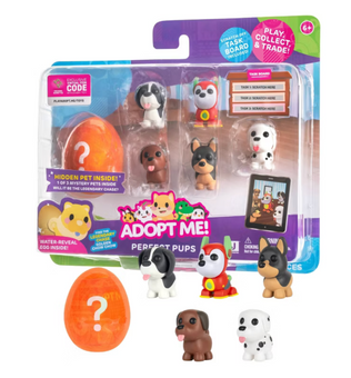 Adopt Me Perfect Pups Mini Figure Set with Mystery Pet - 6pk Toy New With Box