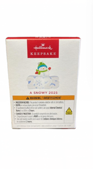 Hallmark 2025 Keepsake Mini A Snowy Christmas Ornament With Light New with Box