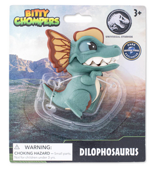 Universal Studios Jurassic World Dilophosaurus Bitty Chompers Toy New With Tag