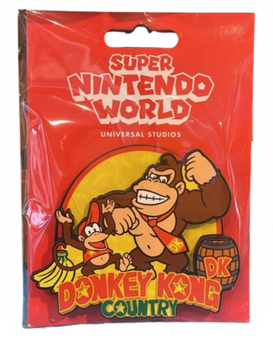 Universal Studios Super Nintendo World Donkey Kong Country Wood Magnet New Card