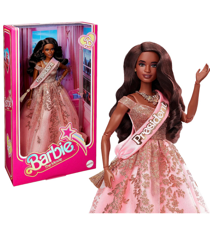 Mattel Barbie The Movie President Barbie In Pink And Gold Dress New wi I Love Characters Mattel Barbie The Movie President Barbie In Pink And Gold Dress New wi I Love Characters