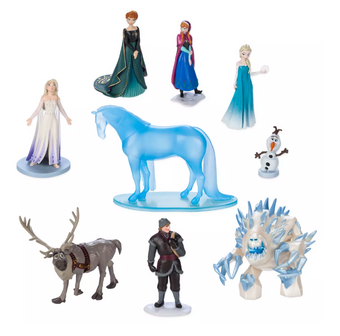 Disney Store Frozen Deluxe Figure Play Set Playset Figurine Toy Cake Topper New