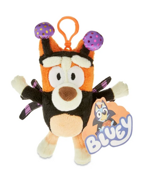 Disney Bluey Halloween Bingo Spider Costume Plush Backpack Clip 6.5" New