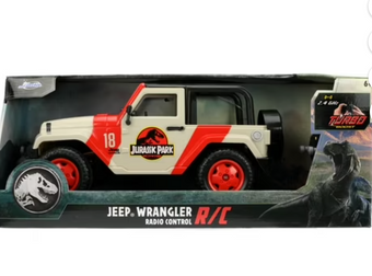 Jada Jurassic World RC 1992 Jeep Wrangler Turbo Function, Precision Controls NEW
