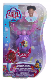 Disney Junior Ariel Ocean Glow Necklace Toy New With Box