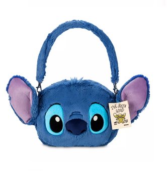 Disney Parks Stitch Santa I've Been Good Holiday Christmas Plush Bag New w Tag