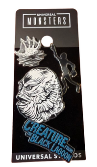 Universal Studios Monsters Creature Black Lagoon 70th 4-Pin Set New With Card