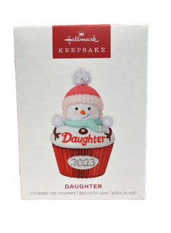 Hallmark 2023 Keepsake Daughter Cupcake Christmas Ornament New with Box