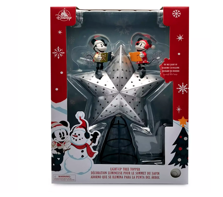 Disney Parks Classics Mickey Minnie Star Light Up Christmas