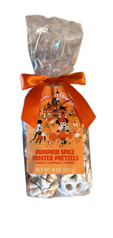 Disney Parks "Happy Halloween" Pumpkin Spice Frosted Pretzels New With Tag