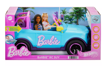 Barbie Hot Wheels RC SUV & Stickers, Battery-Powered Toy Truck Toy New with Box