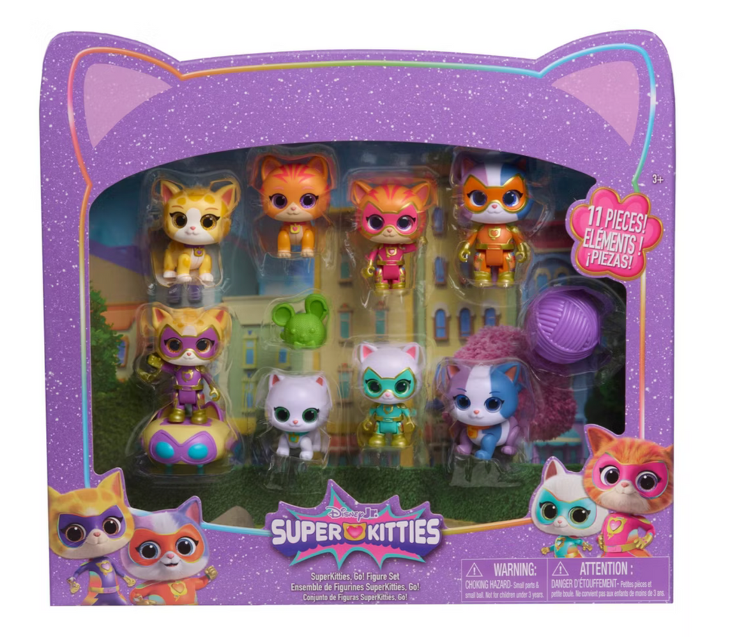 Disney SuperKitties Go! Figure Stuffed Animal Set - 11pk: Variety
