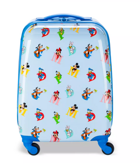 Disney Parks Mickey Mouse and Friends Rolling Luggage for Kids 19'' New With Tag
