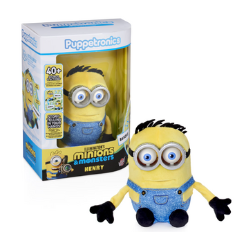 Universal Minions Despicable Me Henry Palm Puppetronic Toy New with Tag