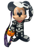Disney Halloween Mickey Skeleton Light Up Popcorn Bucket with Lanyard New