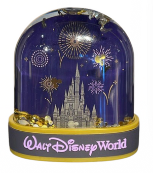 Disney Parks WDW Castle Collection Plastic Snow Globe New with Tag