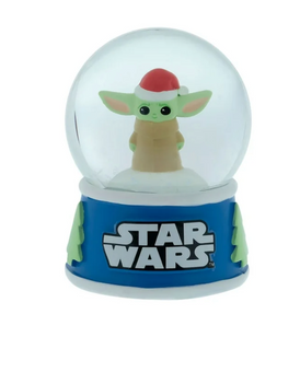 Disney Star Wars Yoda Grogu Santa Mini Christmas Snow Globe New with Tag