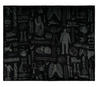 Universal Studios Classic Universal Monsters Black White Plush Blanket New W Tag