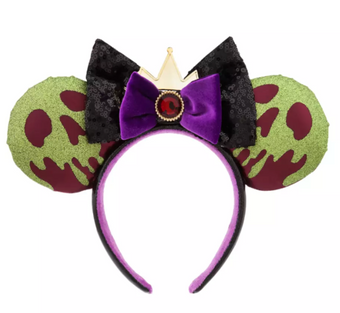 Disney Parks Evil Queen Ear Headband for Adults Snow White 7 Dwarfs New with Tag