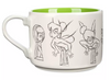 Disney Parks Tinker Bell Peter Pan Animation Sketch Coffee Mug New with Tag