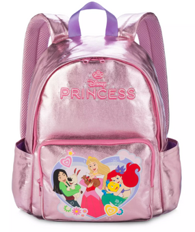 Disney Parks Disney Princess Metallic Backpack New With Tag