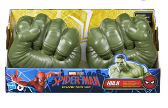 Disney Spiderman Hulk Gamma Smash Fists Toy New With Tag
