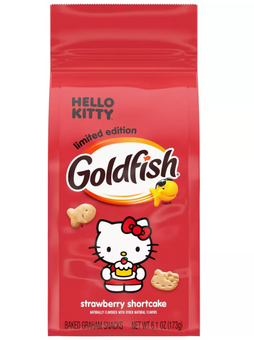 Pepperidge Farm Goldfish Grahams Hello Kitty Strawberry Shortcake Snack Crackers