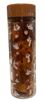 Disney Parks Chip and Dale Brown Water Bottle New With Tag