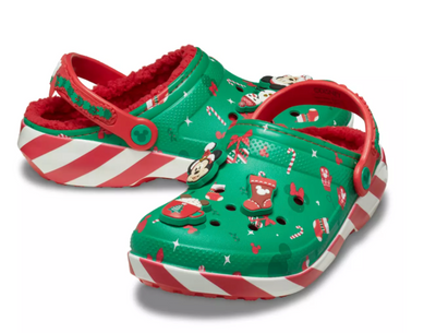 Disney Parks Mickey and Minnie Mouse Holiday Clogs Crocs M11 New With Tag
