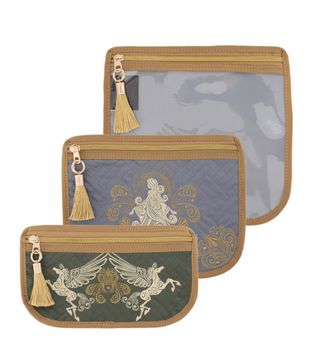 Universal Studios Harry Potter Dreams de Magique 3 Piece Cosmetic Pouch Set New