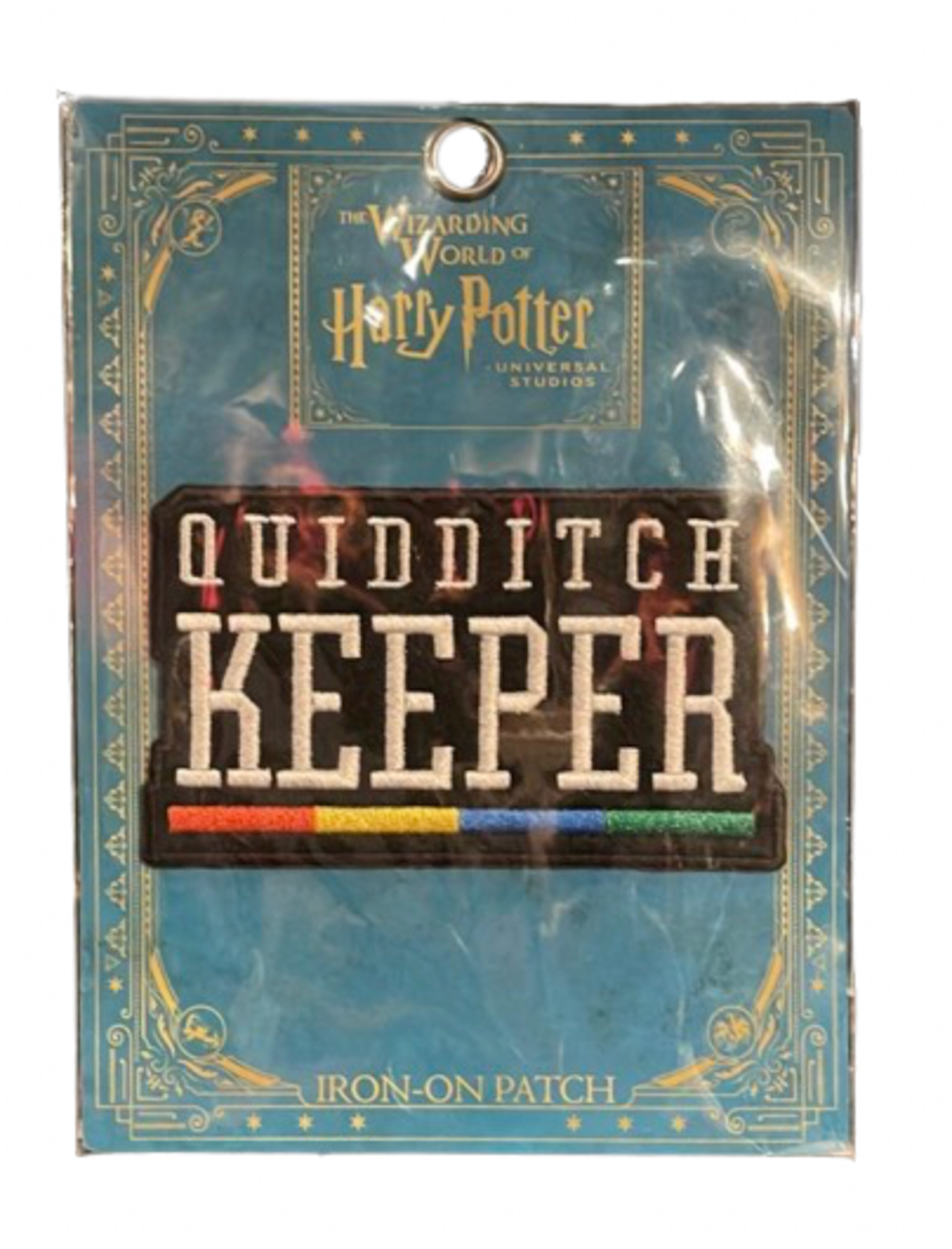 Universal Studios Harry Potter Quidditch Keeper Iron on Patch New with Card