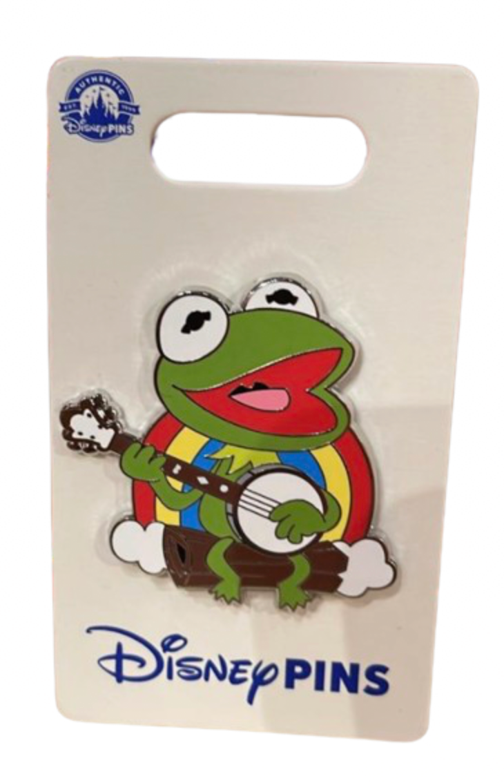 Disney Parks Muppet Rainbow Kermit Show Pin New with Card