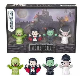 Universal Studios Fisher-Price Little People Collector Monsters Figure Set New