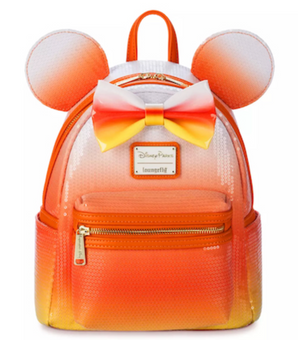 Disney Parks Halloween 2024 Candy Corn Loungefly Mini Backpack New With Tag