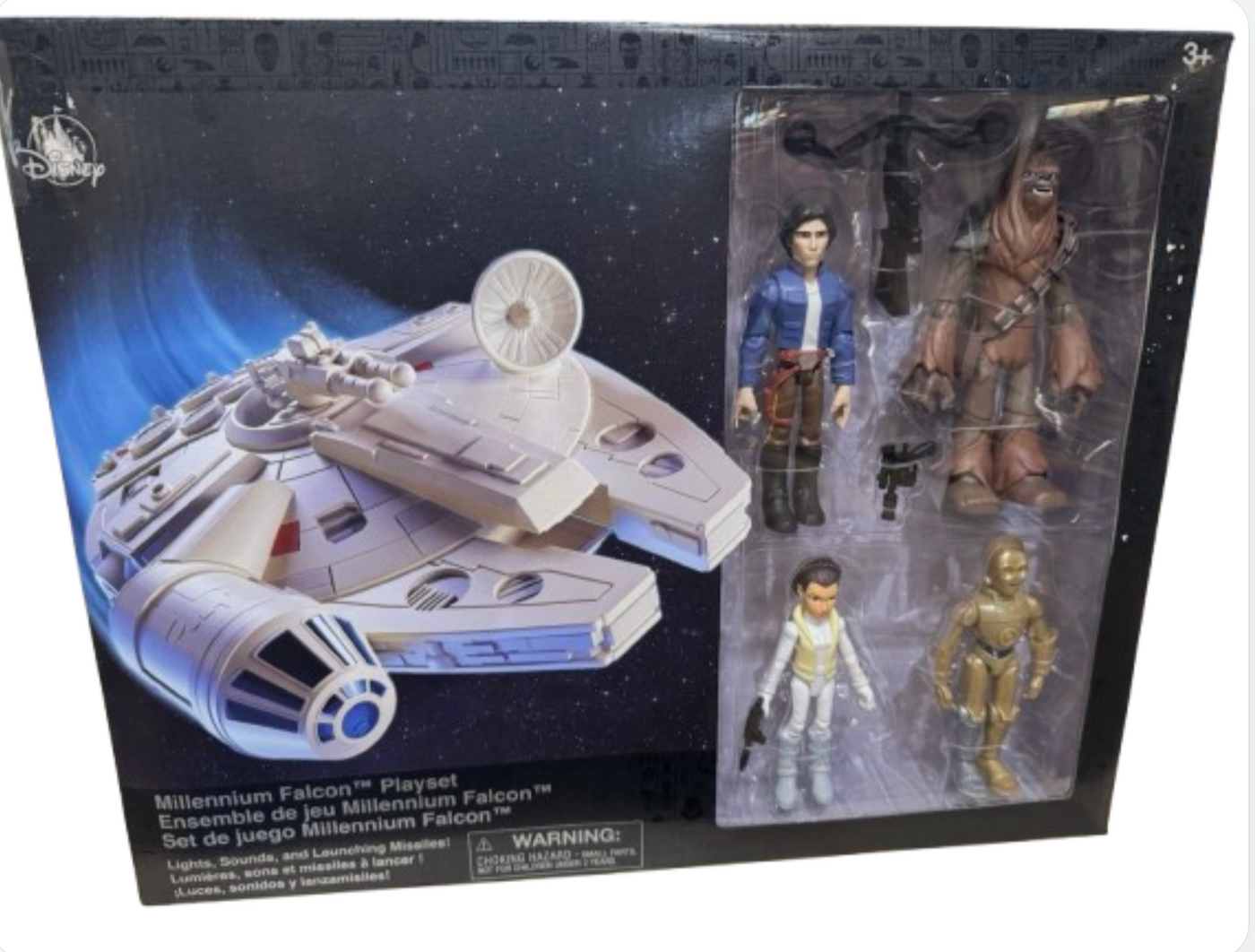 Disney Star Wars Millennium Falcon Playset Toybox Action Figure Toybox Han Solo