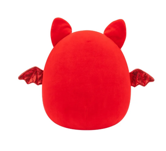 Squishmallows 5in Valentine the Red Bat with Fuzzy Belly Plush Toy New with Tag